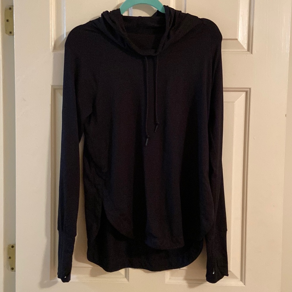 Athleta Hooded Athletic Top Sz Med